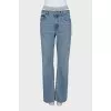 Straight cut low waist jeans
