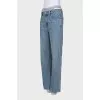 Straight cut low waist jeans