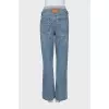 Straight cut low waist jeans