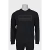 Men's black sweatshirt with print
