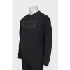 Men's black sweatshirt with print