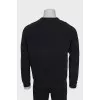 Men's black sweatshirt with print