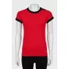 Red wool t-shirt