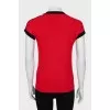Red wool t-shirt