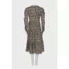Dress with metallic decor