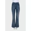High waist flared jeans