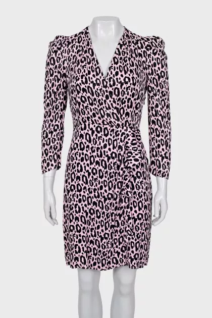 Pink Animal Print Dress