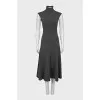 Gray cashmere dress