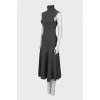 Gray cashmere dress
