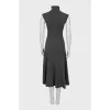 Gray cashmere dress