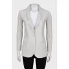 Fitted jacket with button