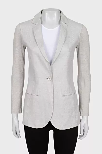 Fitted jacket with button