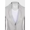 Fitted jacket with button
