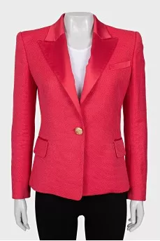 Pink button down jacket