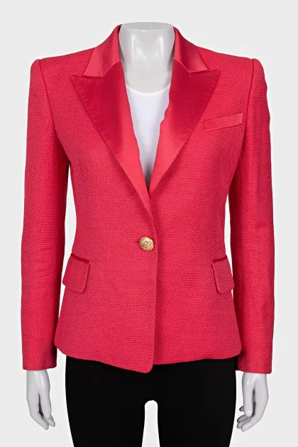 Pink button down jacket