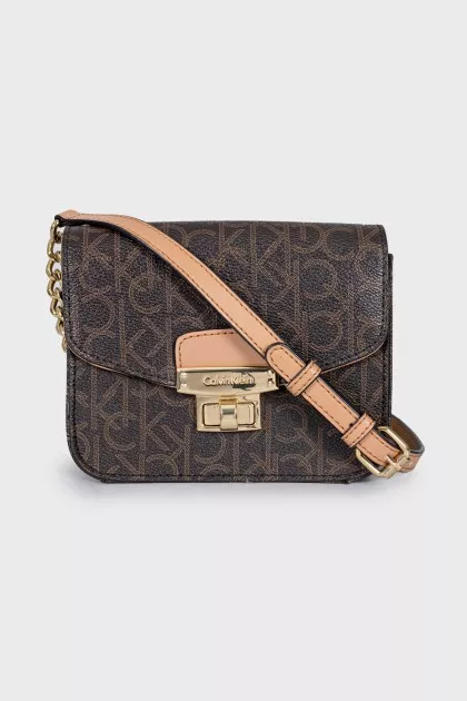 Crossbody bag in signature print