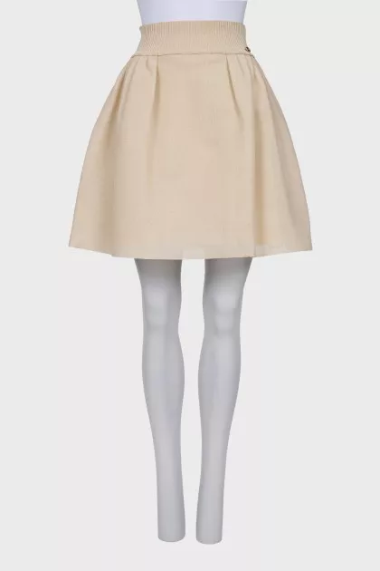 Fitted high waist skirt