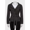 Fitted jacket with belt