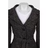 Fitted jacket with belt