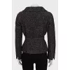 Fitted jacket with belt