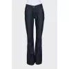 Blue flared jeans