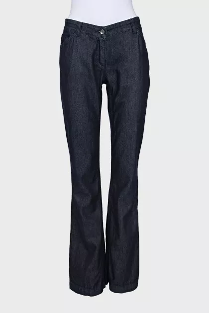Blue flared jeans