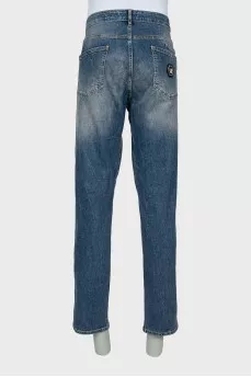 Чоловічі джинси straight fit на гудзиках