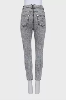 Slim fit jeans with logo