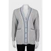 Gray cardigan with buttons