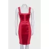 Red dress with straps