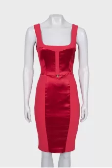 Red dress with straps