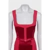 Red dress with straps