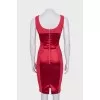 Red dress with straps