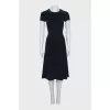 Dark blue midi dress