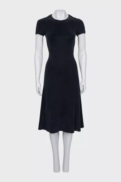 Dark blue midi dress