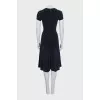 Dark blue midi dress
