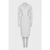 White sheath dress