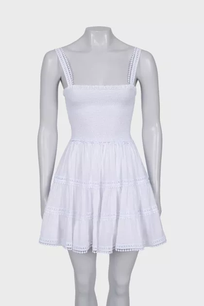 Sundress with lace elements