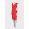 Fitted dress with back zip