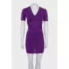 Dress with lace inserts with tag
