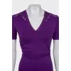 Dress with lace inserts with tag