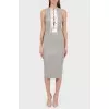 Sleeveless dress with lacing