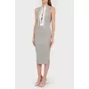 Sleeveless dress with lacing