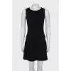 Wool dress with relief flower