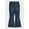 Blue flared jeans