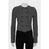 Double-breasted wool jacket