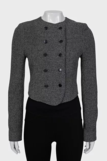 Double-breasted wool jacket