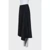 Wool skirt with fringe