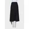 Wool skirt with fringe
