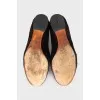 Pony skin ballet flats with bow